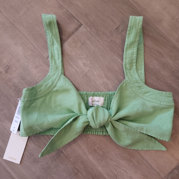 Wilfred "Aubrielle" Tie-front Crop Top - Picture 8 of 14